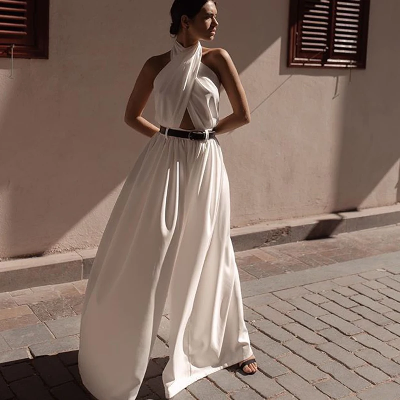 Париж для девушек повседневный комбинезон женские широкие брюки сплошной цвет