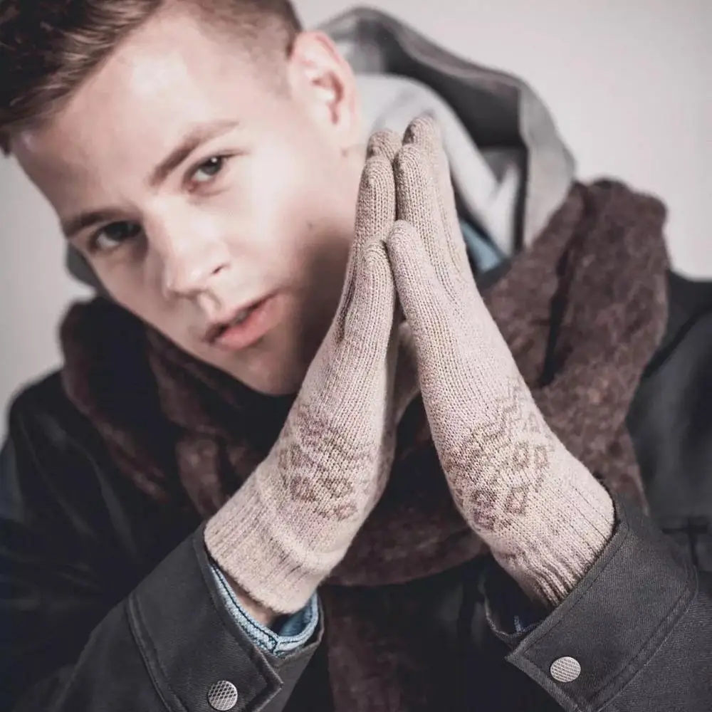 

YouPin FO Touch screeen Warm Velvet Golves Finger touch screenon Smartphone Women Man Mitten Warm Golve winter Christmas Present