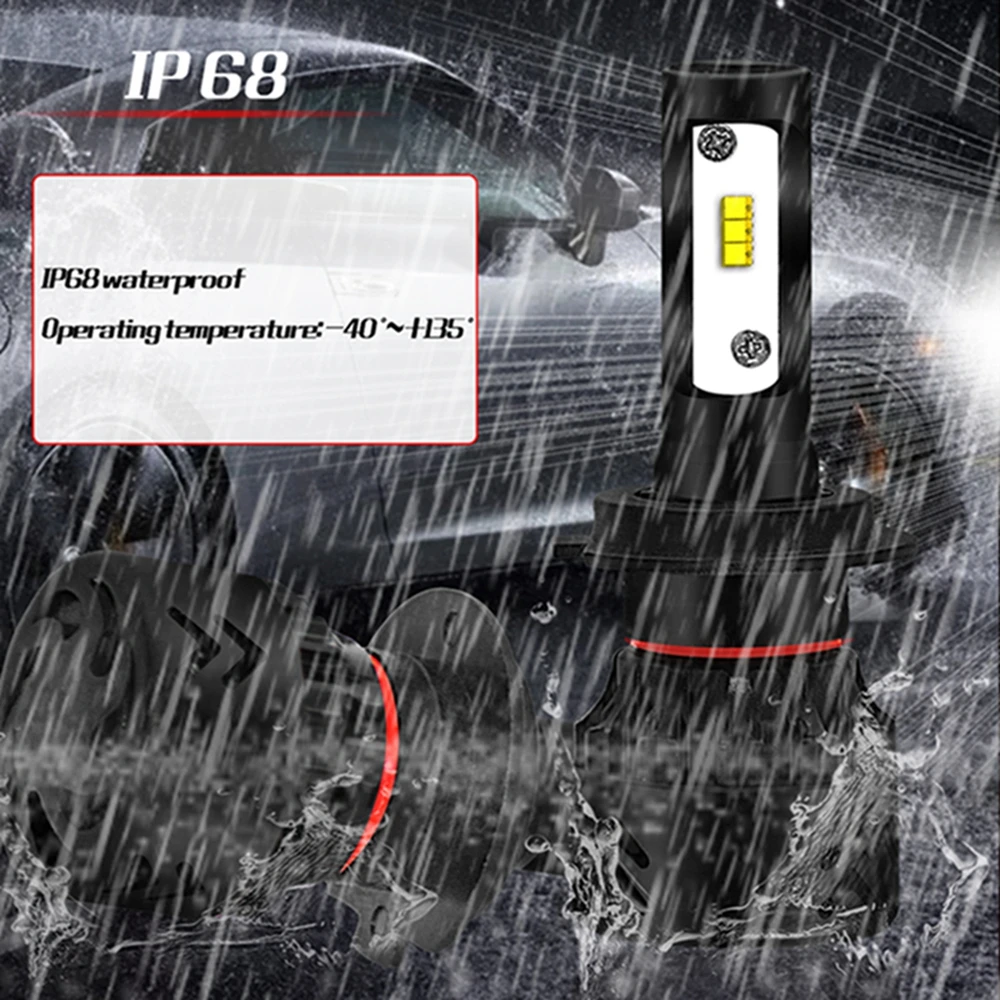 AROUSE H7 H1 H11 H8 9005 9006 COB ZES светодиодный лампы для передсветильник Фар H4
