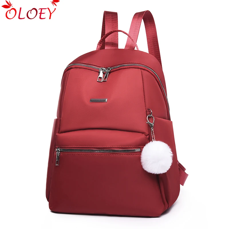 Женский рюкзак с защитой от кражи черный рюкзак-Оксфорд школьная сумка для