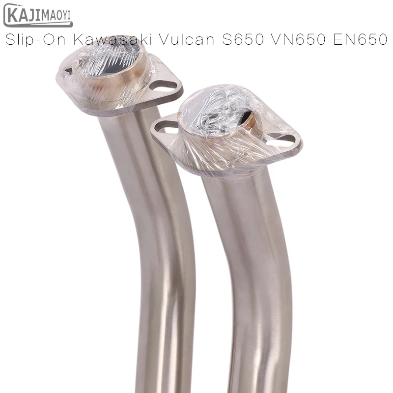 

Motorcycle Exhaust Escape Modified Stainless Steel Front Pipe Slip-On Kawasaki Vulcan S650 650s VN650 EN650 Front Pipe