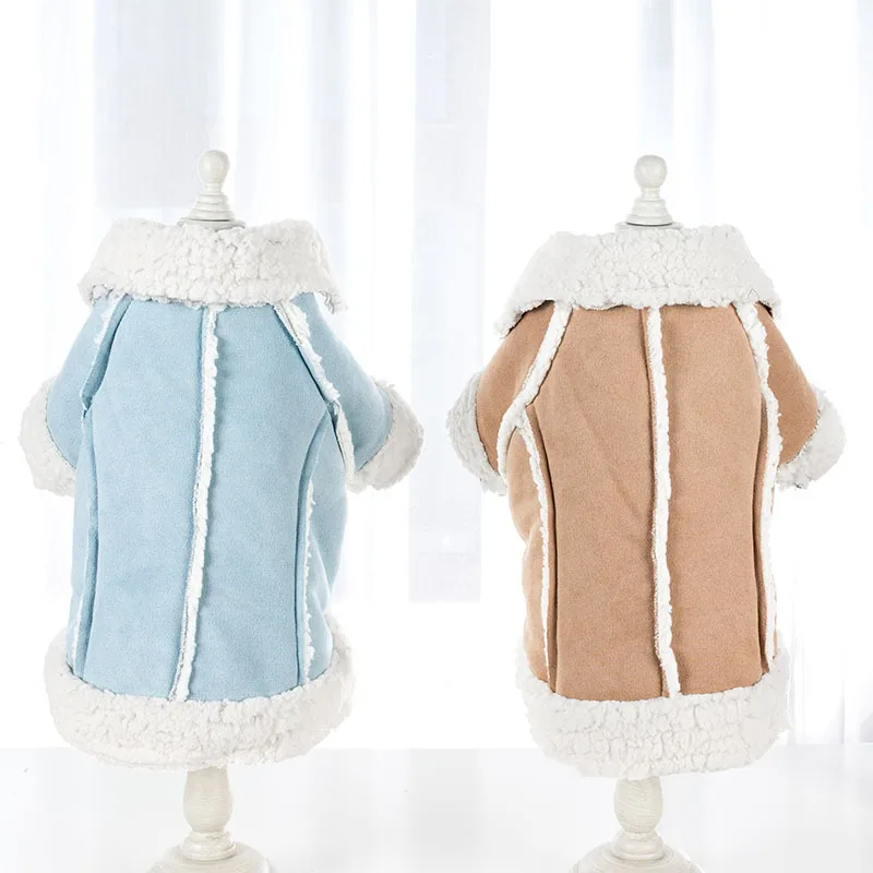 Одежда для собак осенняя и зимняя одежда хлопковая двухногая домашних животных