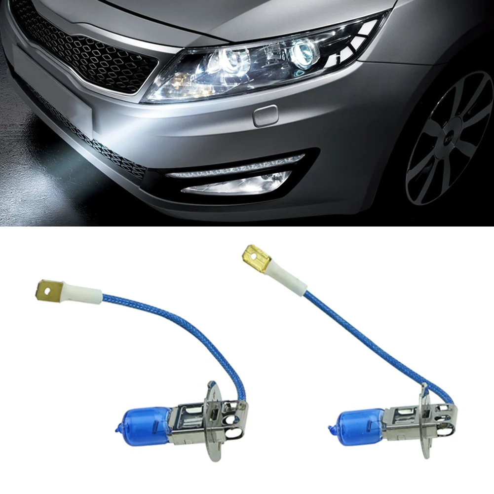 

2pcs H3 12V 55W White Halogen Head Light Replacement Bulb Lamp For Auto Car D5QE