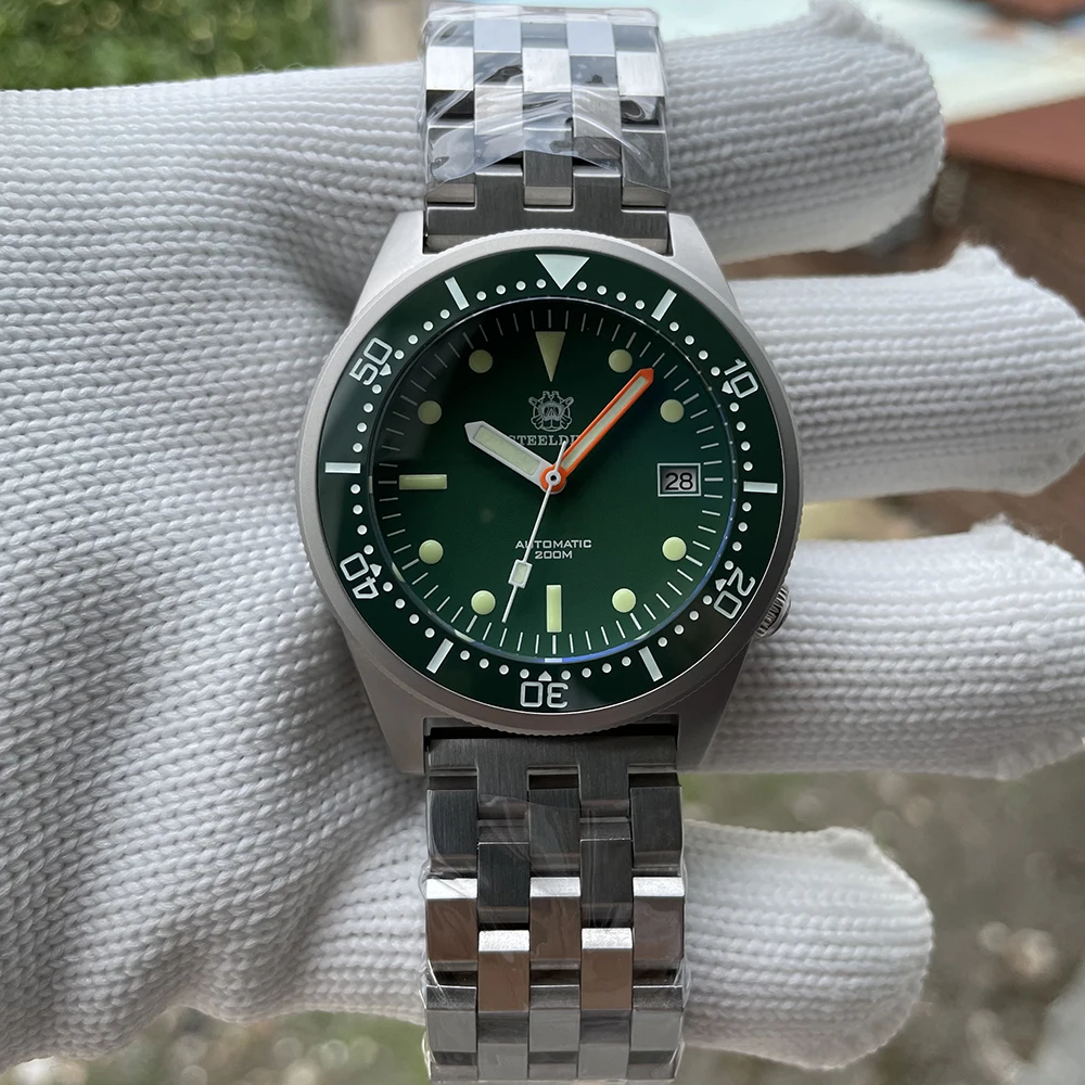 売る Steeldive SD1979サンドブラストステンレス鋼ケース200m防水42.5 Nh35セラミックベゼル付き自動ダイブウォッチ
