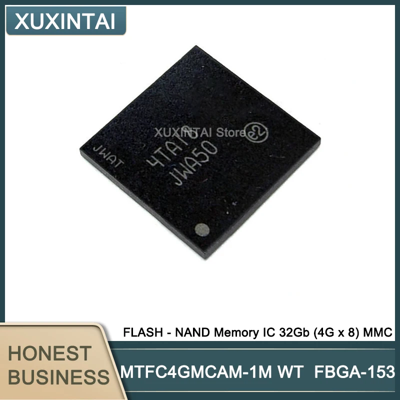 

10 шт./лот Φ WT MTFC4GMCAM FLASH - NAND Memory IC 32Gb (4G x 8) MMC