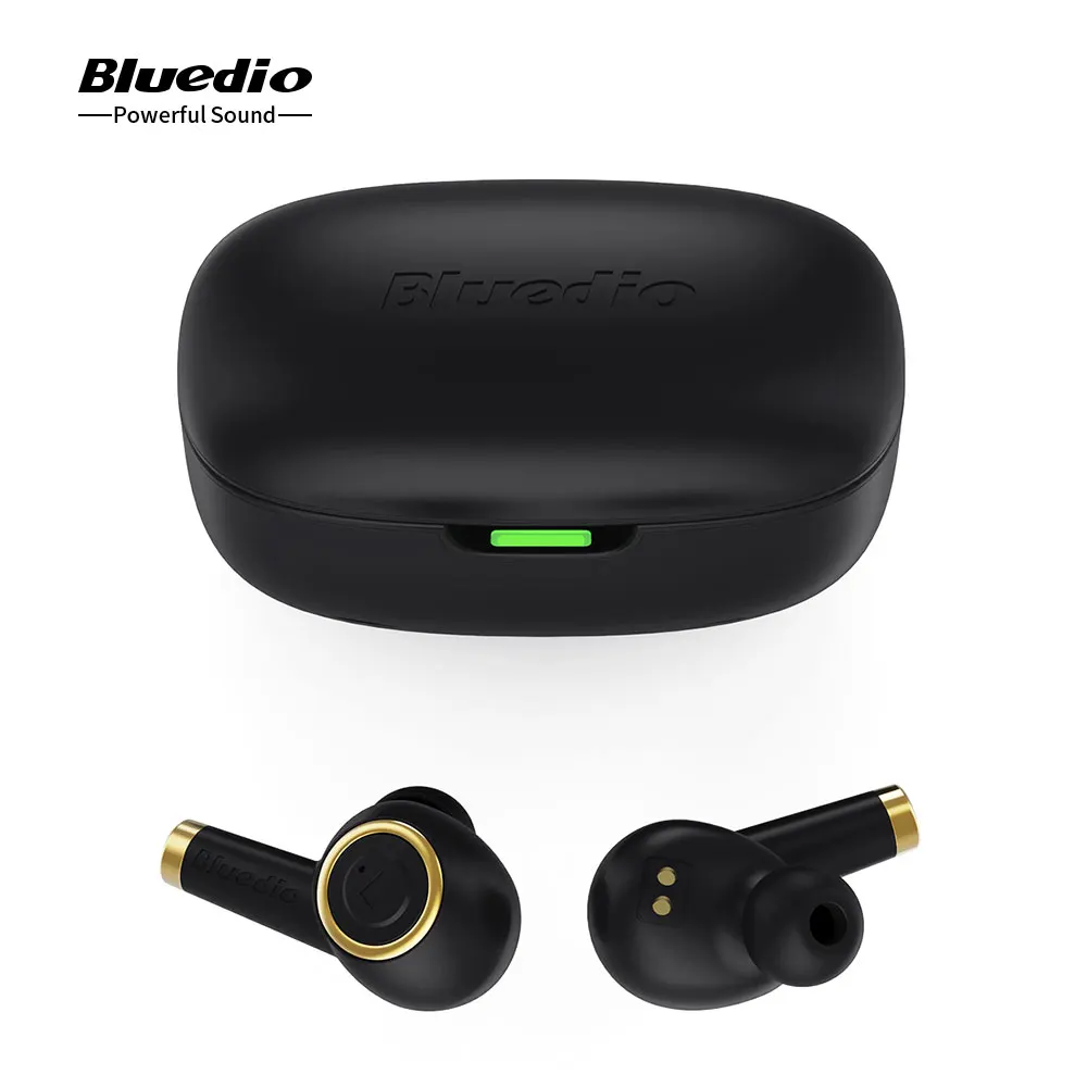 

Original Bluedio Particle TWS Wireless Earphones Bluetooth 5.0 Earbuds Bass Waterproof Headset Sport Charging With Microphone