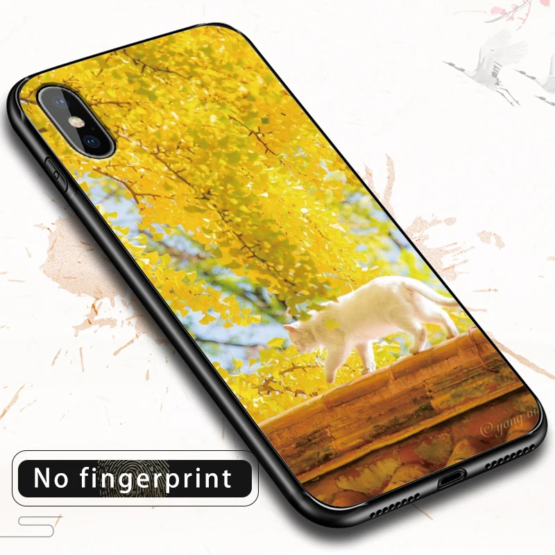 Чехол для телефона iphone 11 Pro Max XR XS MAX X Dog leaf Apple 8 7 6 5S s Plus силиконовый защитный чехол