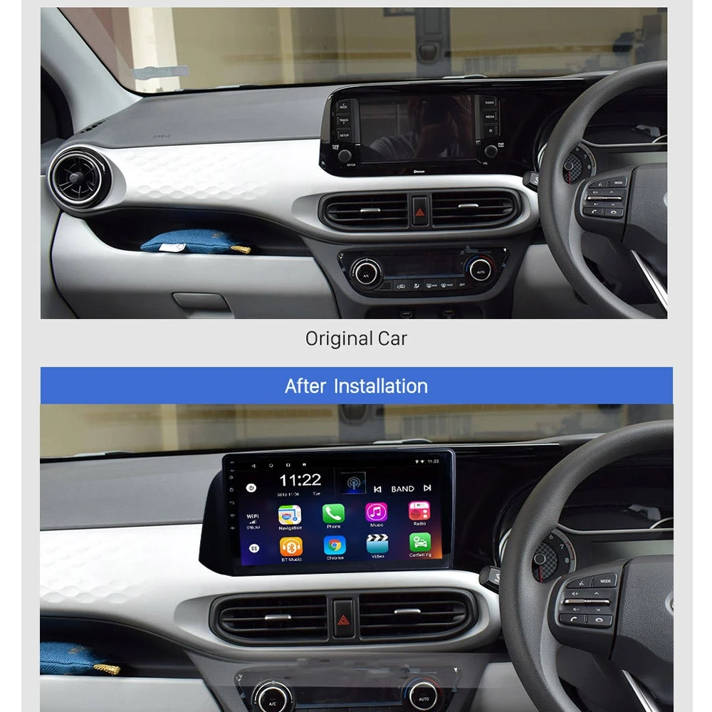 Автомагнитола для HYUNDAI I10 RHD 2018-2021 10 дюймов мультимедийный проигрыватель
