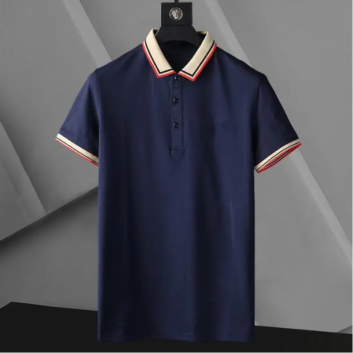 

Fashion Mens Polos High Street Casual Short sleeve Designer Polo Shirts Men Polos Casual mens polo shirts T Shirt