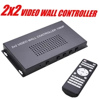 2x2 video wall controller 1x2 1x3 1x4 2x1 3x1 4x1 hdmi compatible video wall monitor splicing 1080p tv processor image stitching