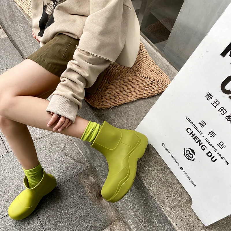 Ботинки-челси женские/мужские резиновые брендовые Нескользящие