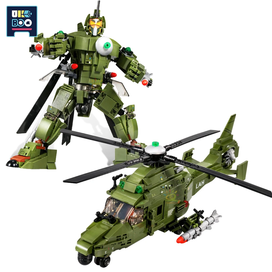 595 шт. Детский конструктор робот|Блочные конструкторы| |