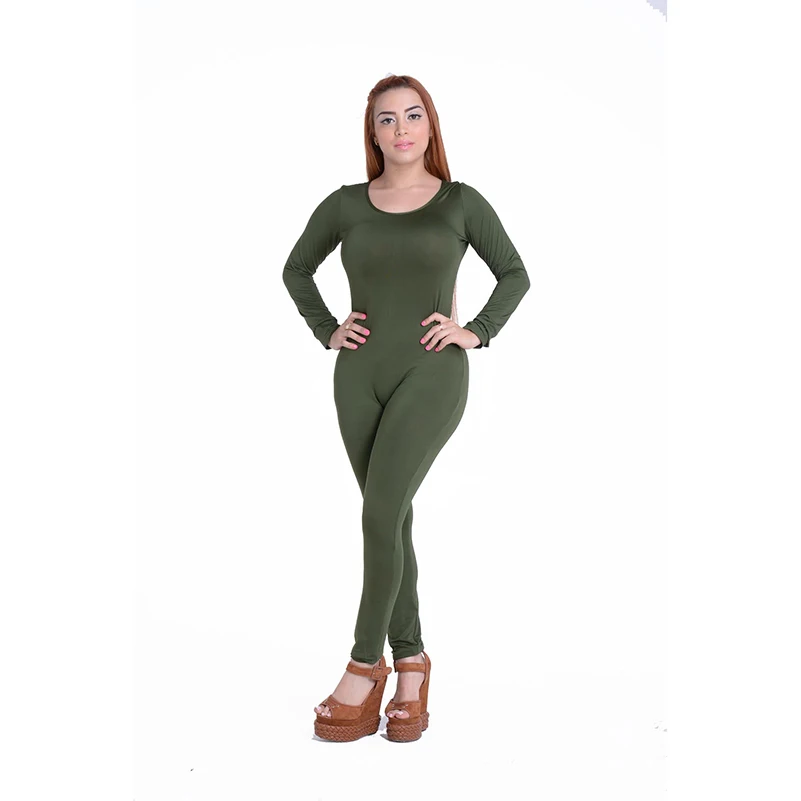 

Sexy White O Neck New Bodycon Jumpsuit Long Women 2021 Fashion Pants Color New long sleeve Red Solid Black Wine Jumpsuits Romper