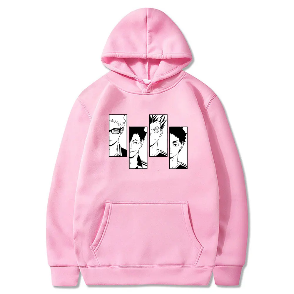 

Funny Japanese Anime Haikyuu Hoodies Men Karasuno Fly High Graphic Streetwear Winter Warm Fashion Unisex Sweatshirts Male Women