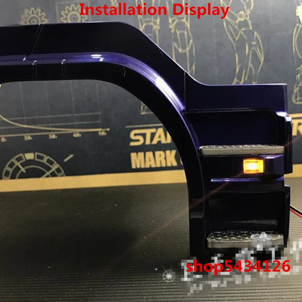 Педальный светодиодный сигнал поворота для 1/14 Rc Scania Truck Tamiya тракторный прицеп R470
