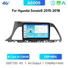4G LTE IPS DSP SWC Android 10 автомобильный радиоприемник мультимедийный плеер 6G + 128G для Hyundai Sonata 7 LF 9 2014-2017 навигация GPS Стерео DVD