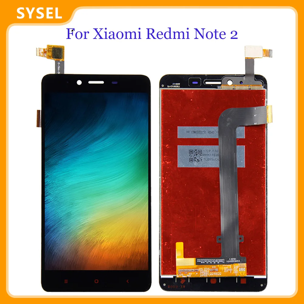 Для Xiaomi Redmi Note 2 ЖК-дисплей + сенсорный экран стеклянная панель для ремонта