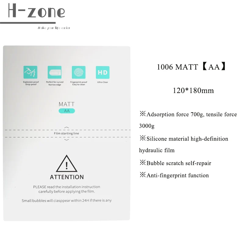 50pcs hd hydraulic film for mobile phone front screen back cover protector ultra thin for s760 mechanic cutting machine free global shipping