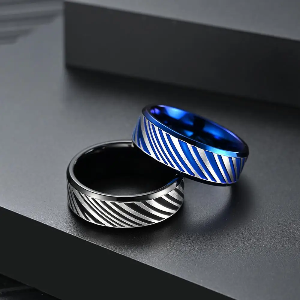 Loredana high quality stainless steel business gentleman style exquisite rings creative handmade design jewelry | Украшения и