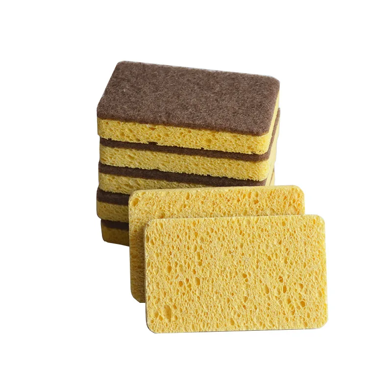 1 шт. сизальских канатов древесный целлюлозный Хлопок тряпка композитный губка