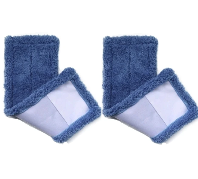 2PCS MOP HEAD Ленивая плоская швабра с ручкой из нержавеющей стали для очистки дома от пыли и воды для деревянного пола керамическая плитка из микрофибры голова из ткани - Цвет: 2PCS MOP HEAD