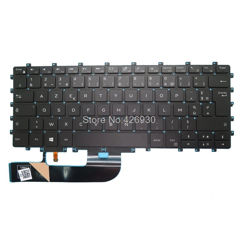 

Клавиатура для ноутбука FR для DELL, для XPS 15 9575 7590 0F08G2 F08G2 PK132471A17 NSK-EPABC 0F, французский, черный, с подсветкой, Новинка