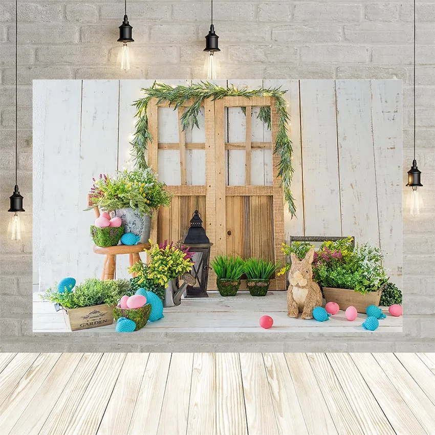 Avezano пасхальные деревянные двери пол яйцо кролика фонарь светильник вечерние