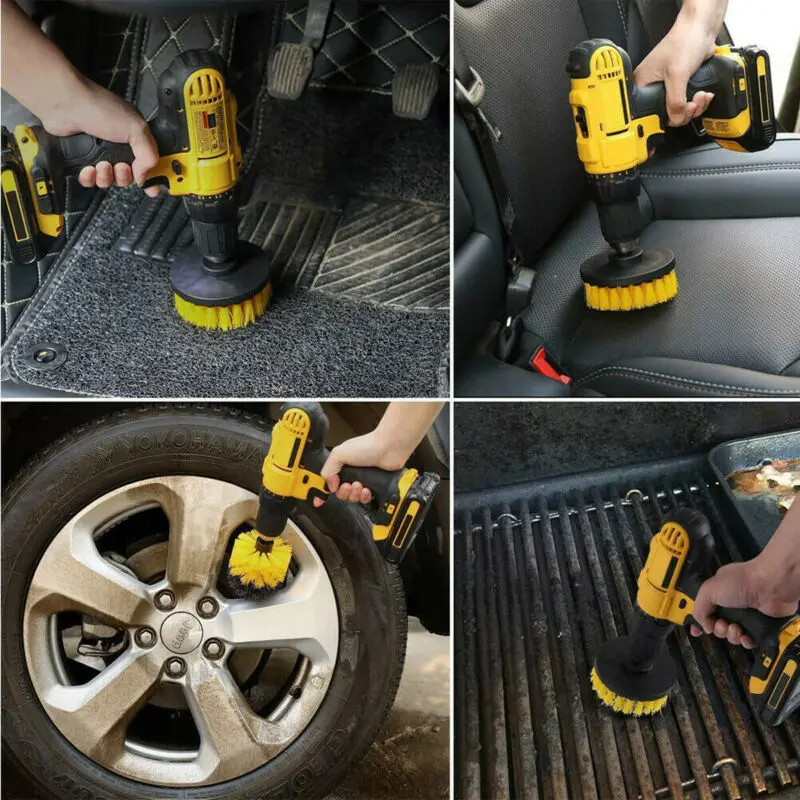 

3pcs Power Scrubber Brush Sets Electric Drill Cleaning Brush Tool For Cordless Drill Attachment Kit Power Scrub