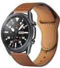 Ремешок кожаный для Samsung Galaxy watch Active 2, браслет для часов Gear S3 Frontier Huawei GT2Pro Galaxy 3 45 мм42 мм46 мм, 20 мм 22 мм