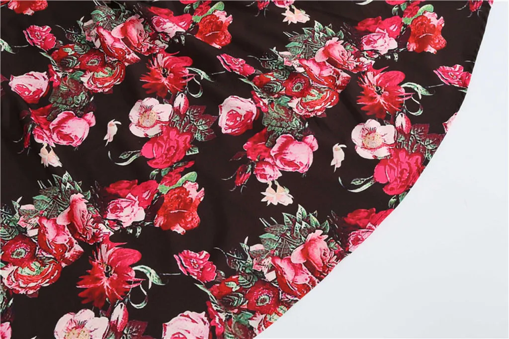 

54# Dress For Women 2021 Summer Vintage Short Sleeve Swing Casual Evening Party Prom Dress Female High Waist Dress Vestidos