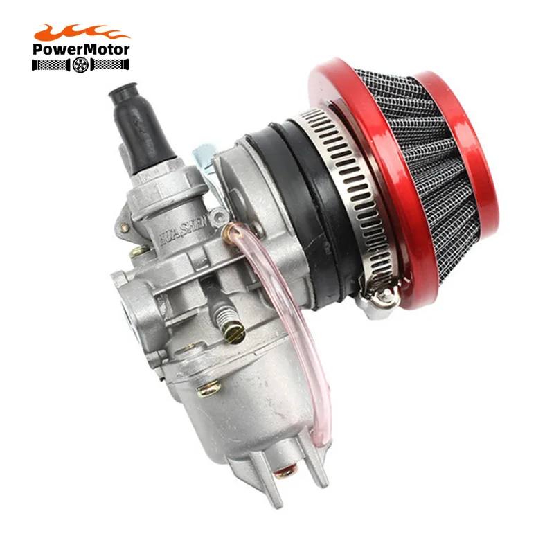 

Motorcycle Carburetor + Steel 44mm Air Filter 4 Colors + Stack for 47cc 49cc Mini Moto Dirt Pocket Bike ATV Quad Go Kart Buggy