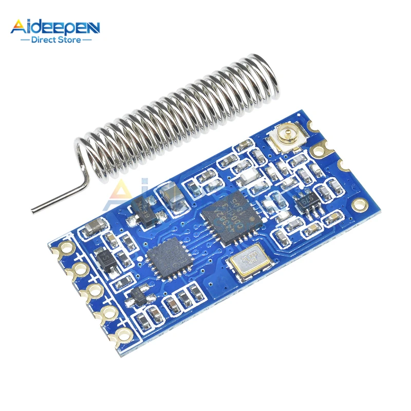 Модуль беспроводного последовательного порта 433 МГц Φ SI4463 1000 м Замена Bluetooth HC12 для