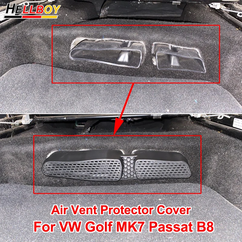 

2pcs For Volkswagen VW Golf 7 Mk7 Passat B8 Rear Seat Air Vents Cover Floor AC Conditioner Vent Protector Grille Car Accessories