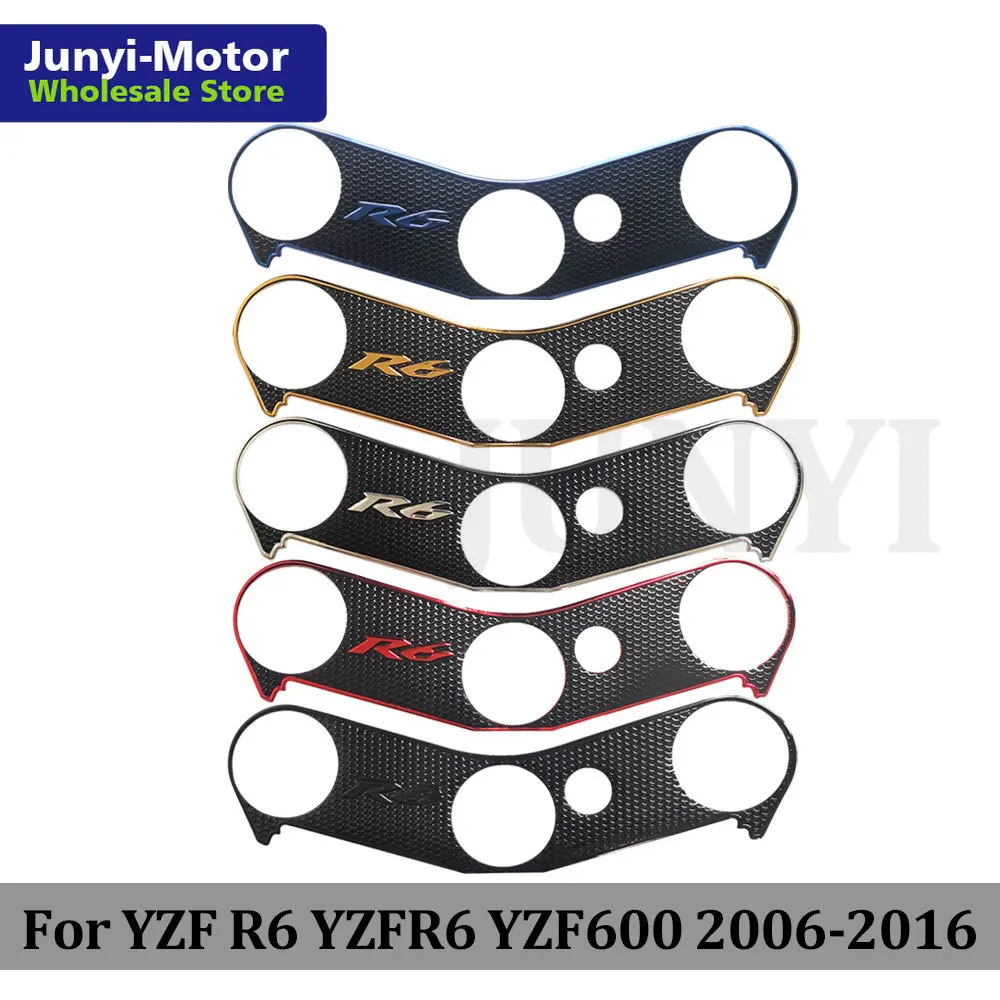 Мотоциклетная верхняя Тройная Зажимная наклейка на хомут для Yamaha YZF R6 YZFR6 YZF600 2006