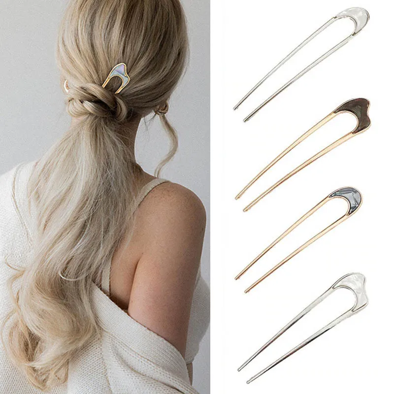 Заколка для волос в стиле минимализм Для женщин девочек инструменты резинка