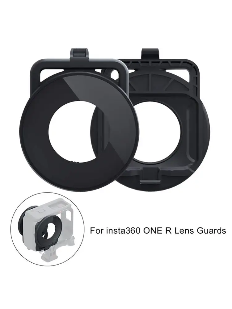 

2PCS Lens Protector For Insta360 One R 360 Dual-Lens Mod Camera Lens Guards Accessories For Insta 360 R Protector Cover Cap