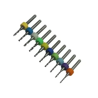 10pcsset carbide micro drill bits mini cnc drilling pcb mini drill bit tungsten carbide for print circuit board