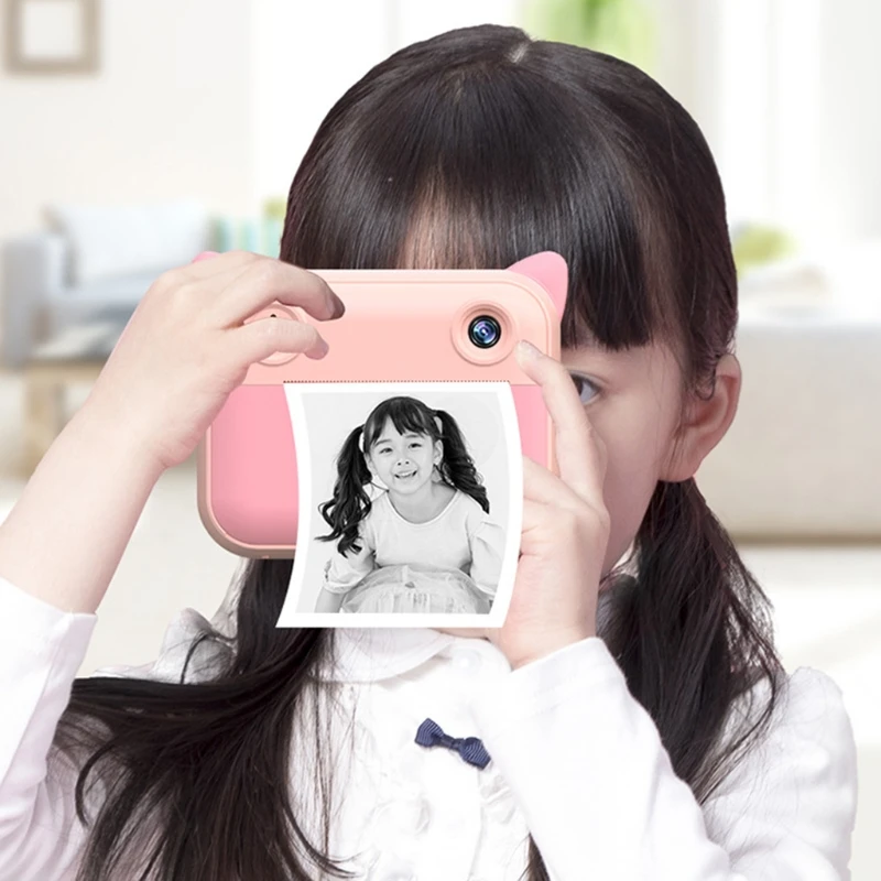 

Kids Instant Print Camera Polaroid Toys Children Digital Thermal Printing Camera with Print Paper Toddler Video Recorder