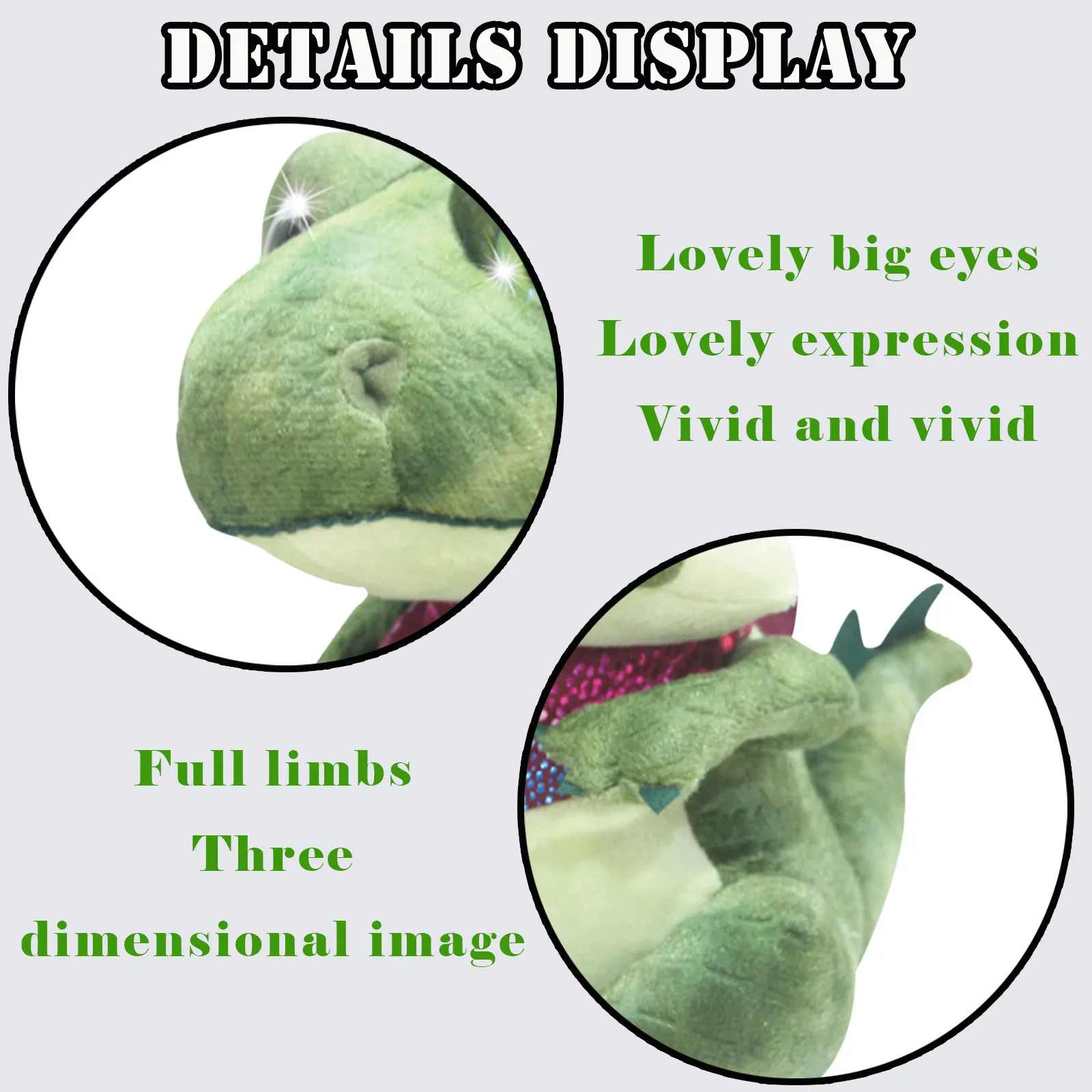 

Stuffed Plush Children Toy Creative Simulation Luminous Electric Animal Dinosaur Recording Smart Electric Toy