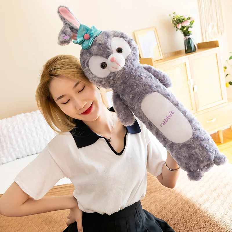 

70-120cm Hot Sale Star Dailu Rabbit Plush Doll Soft Rose Velvet Comfortable Fabric Strip Pillow For Girlfriend Birthday Gift
