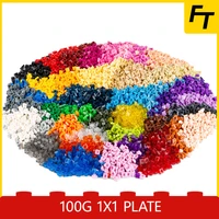 100g small particle 1x1 plate brick base building block diy pixel painting compatible creative gift castle toys 3024