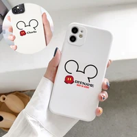 custom letters name cartoon mouse phone case for iphone se 2020 7 8 plus x xs xr xs max 11 pro 12 mini max liquid silicone case