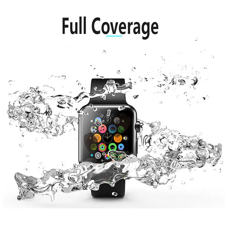 Защитный экран, прозрачный полный охват Защитная пленка для iWatch 4 40 мм 44 мм не закаленное стекло для Apple Watch 3 2 1 38 мм 42 мм