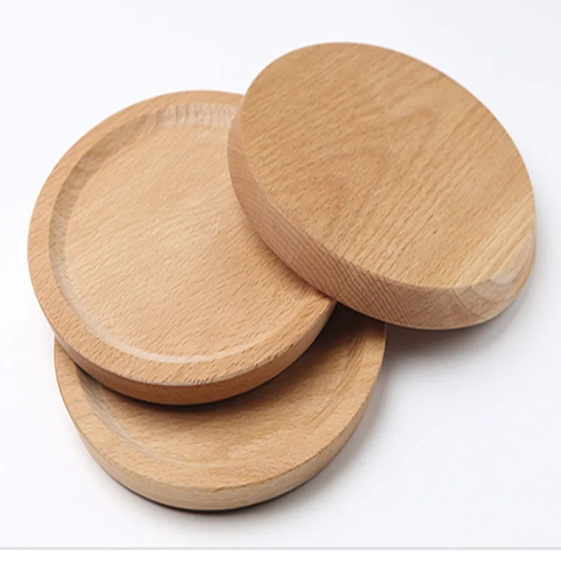 Креативные деревянные тарелки круглые квадратные маленькие для выпечки