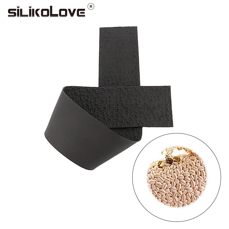 

SILIKOLOVE 3D Silicone Coffee Bean Texture Mat Decorating Tools For Cakes Dessert Mousse