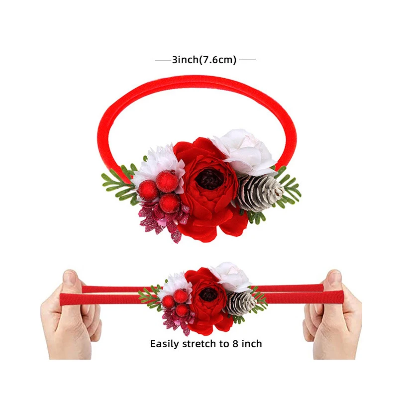 Повязка на голову для новорожденных девочек аксессуары с рогами цветок уха