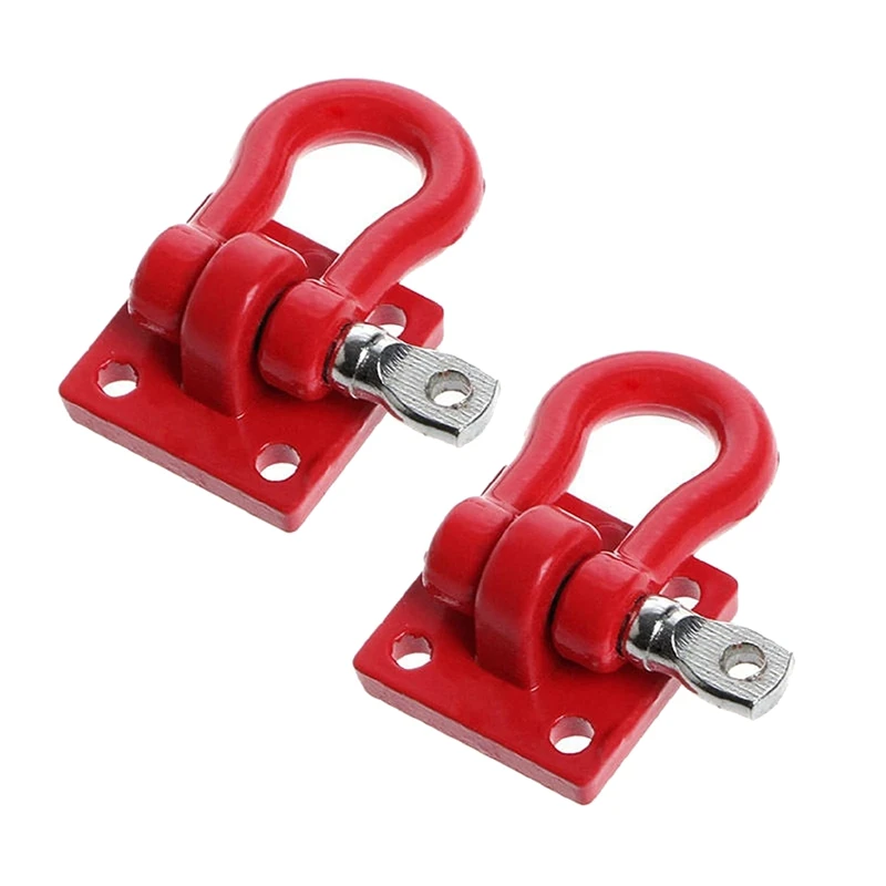 

Metal Climbing Trailer Tow Hook Hooks Buckle, Winch Shackles Accessory for 1/10 Scale RC Crawler Truck D90 SCX10 Climbing Car,Re
