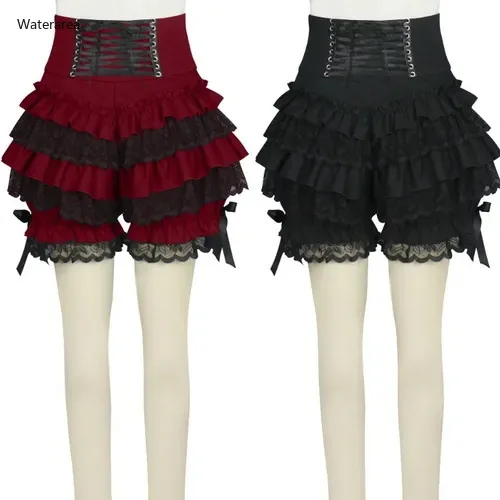 Новинка 2019 осенние женские шорты размера плюс готический стиль высокая талия