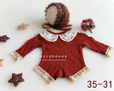 set 25 Шапочка для маленьких мальчиков и девочек+ комбинезоны, Одежда для новорожденных, одежда для выпускного, наряд для фотосессии, аксессуары для фотосессии - Цвет: set 25