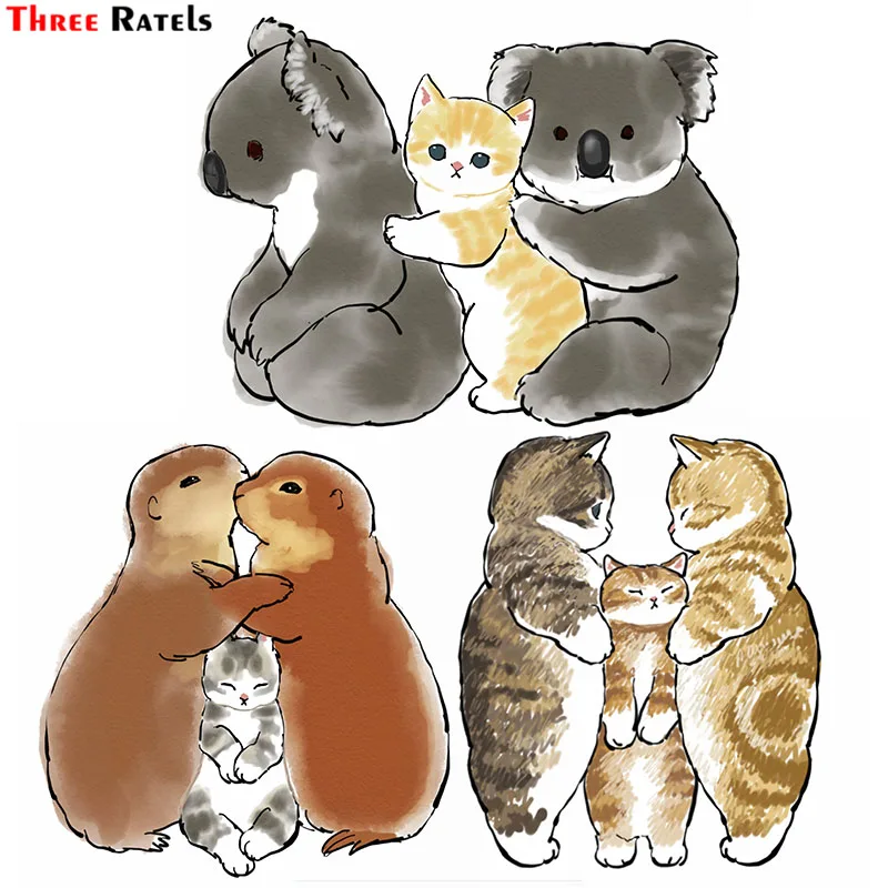 

Детский водонепроницаемый скейтборд Three Ratels F261Cute The Kitty's Cat's Family